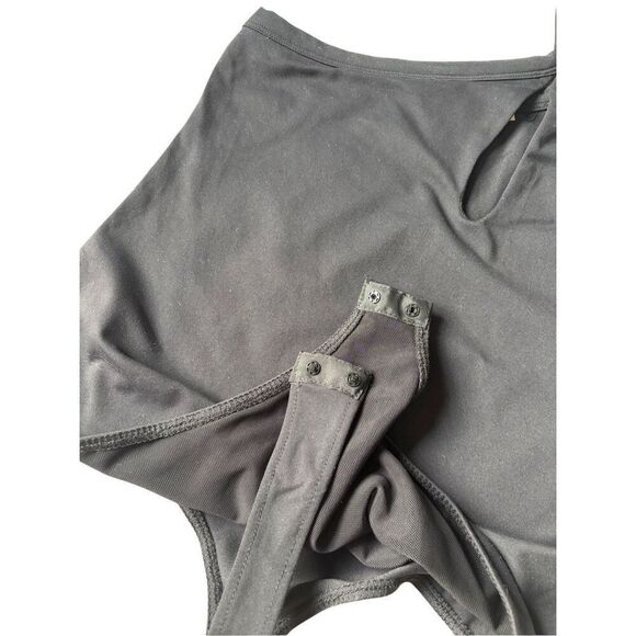 Free People Cross My Heart Duo Bodysuit Black size L - Picture 12 of 13